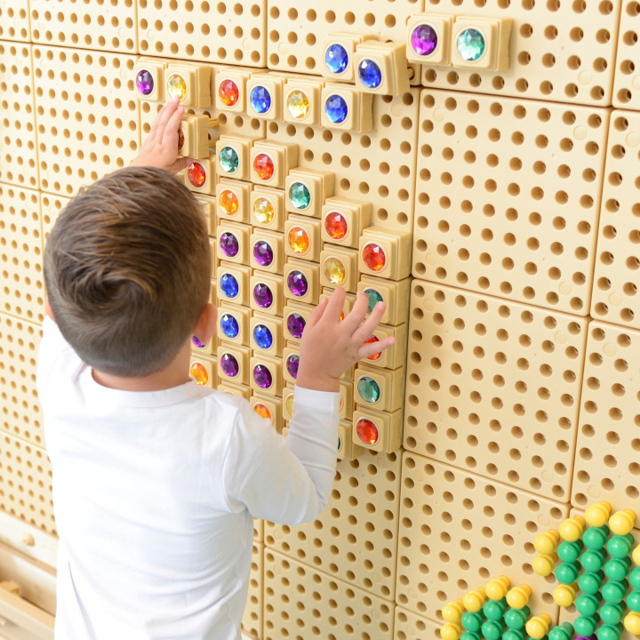 MASTERKIDZ Akrylowe Kolorowe Diamenciki Do Tablicy Naukowej STEM 72 Sz