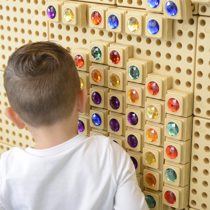 MASTERKIDZ Akrylowe Kolorowe Diamenciki Do Tablicy Naukowej STEM 72 Sz