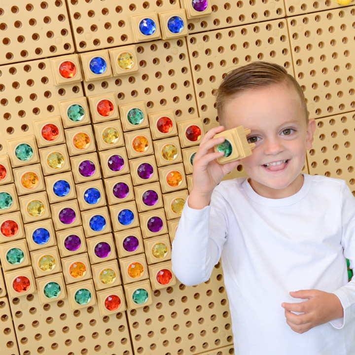 MASTERKIDZ Akrylowe Kolorowe Diamenciki Do Tablicy Naukowej STEM 72 Sz
