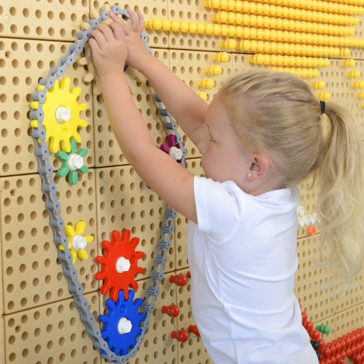 MASTERKIDZ Koła Zębate Zbuduj Własny Mechanizm - Tablica Naukowo-Kreat