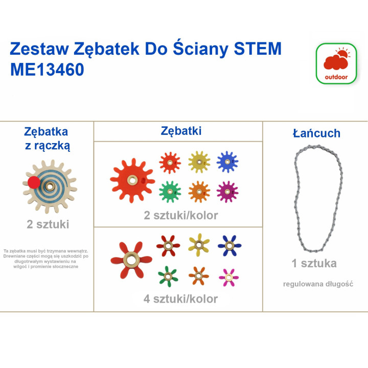 MASTERKIDZ Koła Zębate Zbuduj Własny Mechanizm - Tablica Naukowo-Kreat