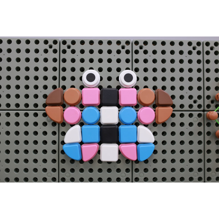 MASTERKIDZ Zestaw Kołeczki w kształcie figur geometrycznych 64szt do t