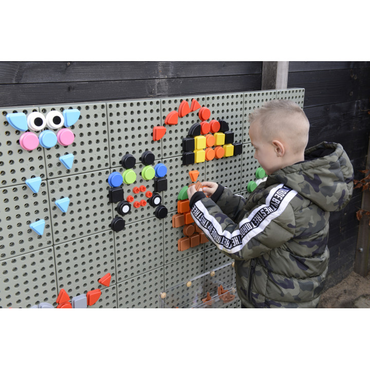 MASTERKIDZ Zestaw Kołeczki w kształcie figur geometrycznych 64szt do t