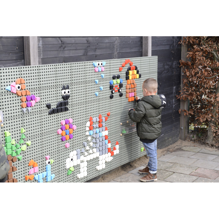 MASTERKIDZ Zestaw Kołeczki w kształcie figur geometrycznych 64szt do t