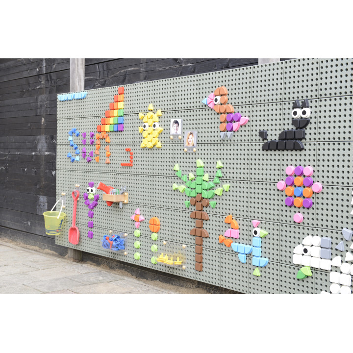 MASTERKIDZ Zestaw Kołeczki w kształcie figur geometrycznych 64szt do t