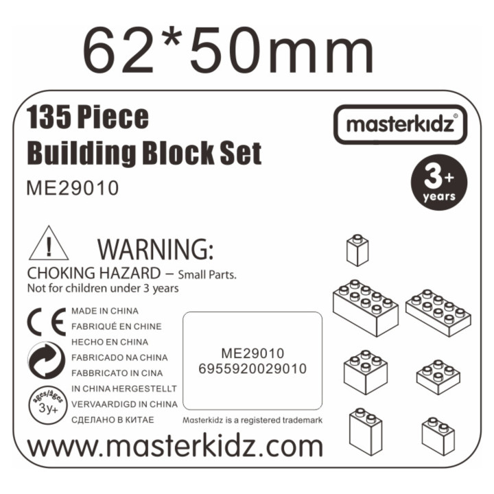 MASTERKIDZ Zestaw Klocków Konstrukcyjnych STEM 135 el.