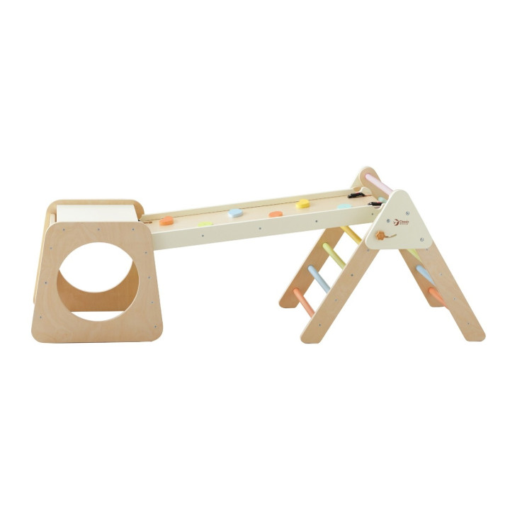 CLASSIC WORLD Drewniany Zestaw Wspinaczkowy Trójkąt Montessori 5w1 - P
