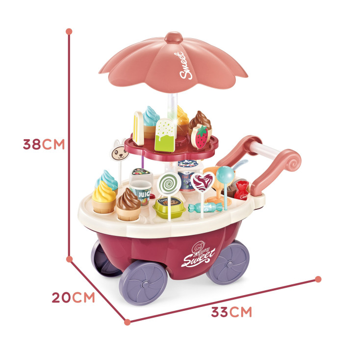 WOOPIE Sklep Food Truck Cukiernia Wózek Stoisko z Lodami Słodyczami Dź