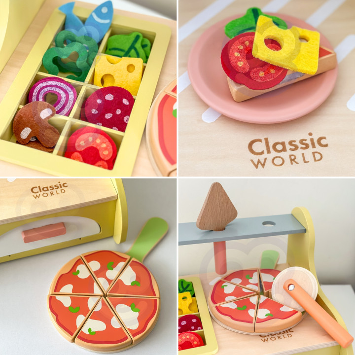 CLASSIC WORLD Drewniany Piec do Pizzy Oven Pizza 3+ FSC