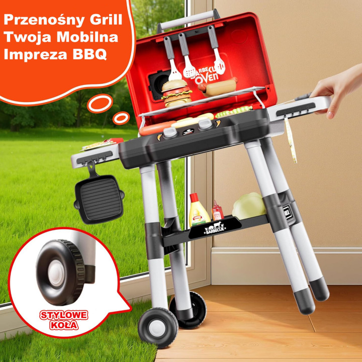WOOPIE Grill Barbecue Kuchnia Ogrodowa Interaktywna LED Zestaw XL 31 e