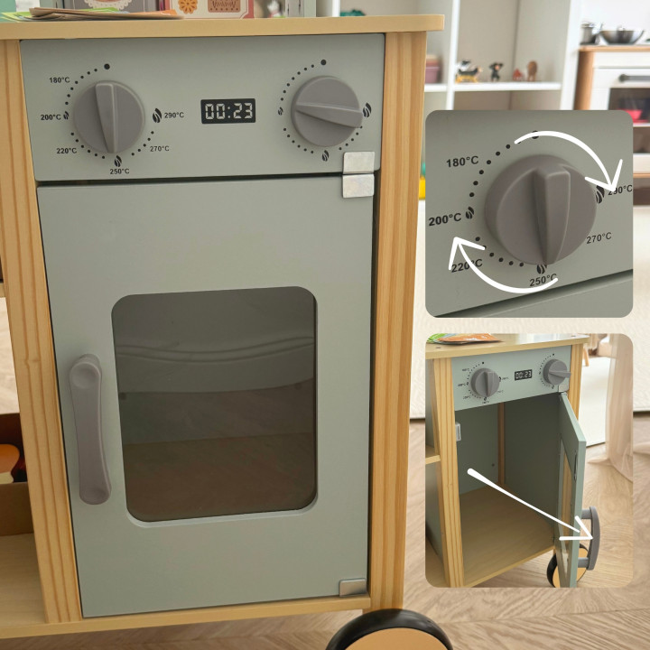 WOOPIE GREEN Duży Wielofunkcyjny Sklepik 5w1 Stragan Supermarket Resta
