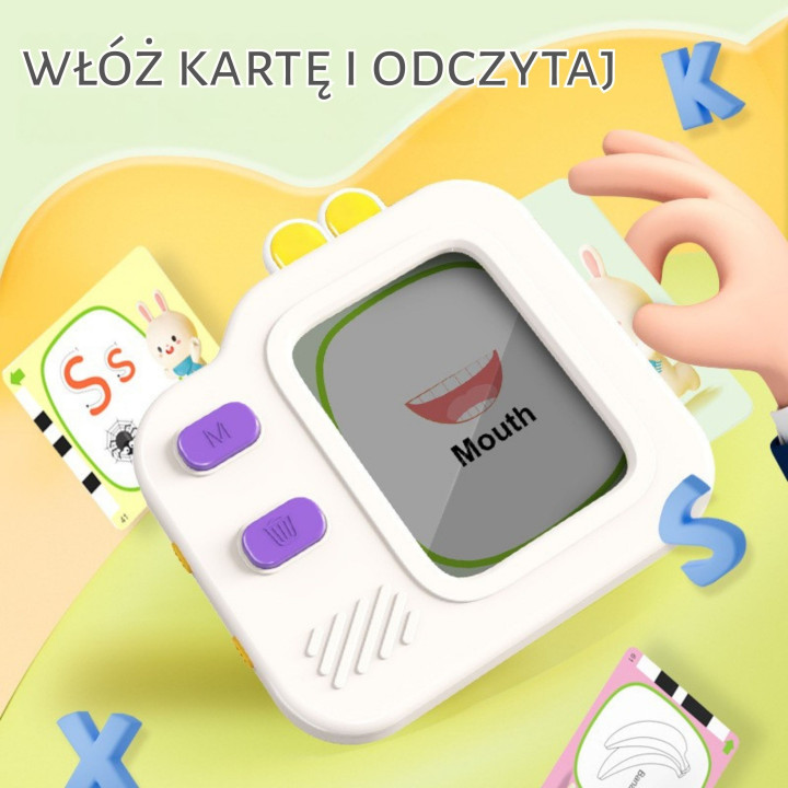 WOOPIE Tablet Graficzny Znikopis do Nauki Rysowania i Angielskiego Czy