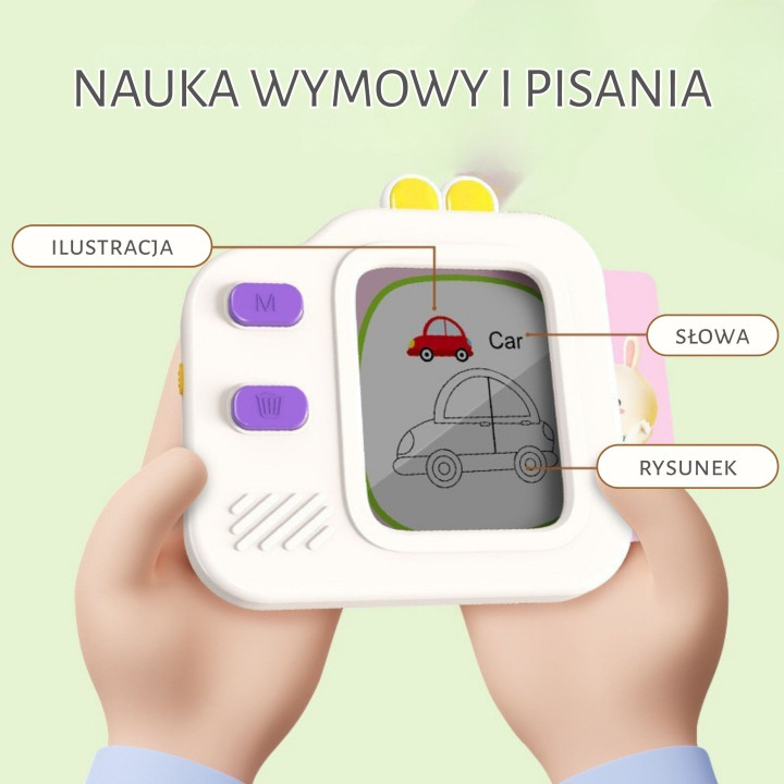 WOOPIE Tablet Graficzny Znikopis do Nauki Rysowania i Angielskiego Czy