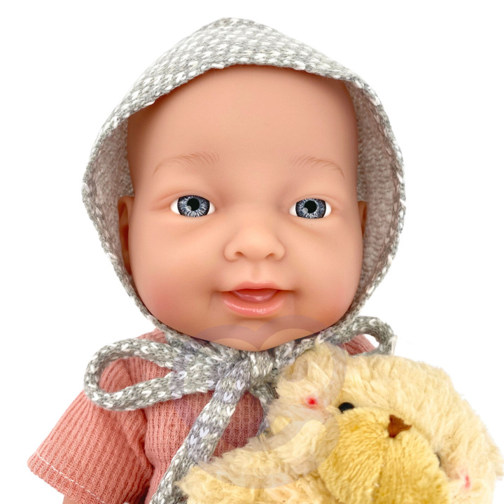 WOOPIE ROYAL Lalka Bobas 36 cm w Ubranku z Misiem Akcesoria do Karmien