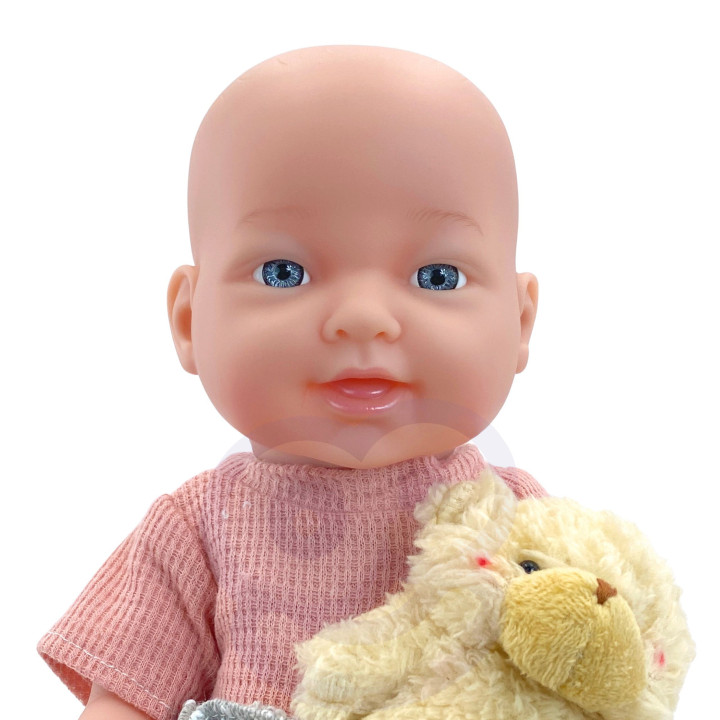 WOOPIE ROYAL Lalka Bobas 36 cm w Ubranku z Misiem Akcesoria do Karmien
