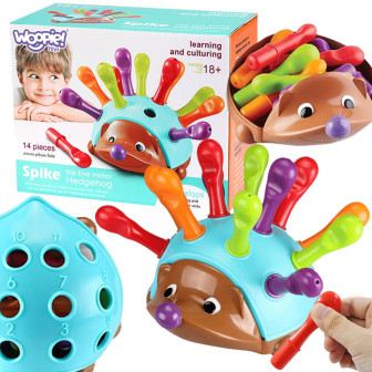 WOOPIE Gra Zręcznościowa Jeżyk Sorter Montessori Nauka Liczb i Kolorów