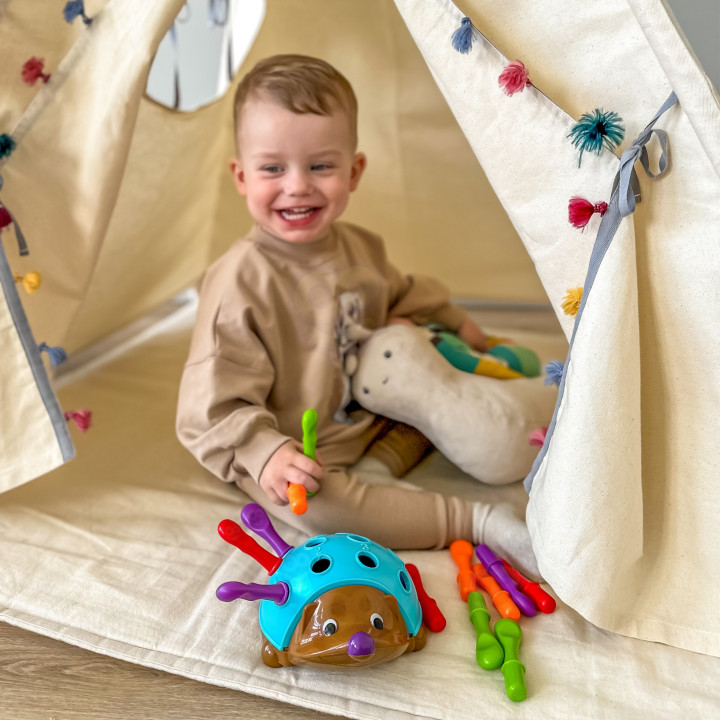 WOOPIE Gra Zręcznościowa Jeżyk Sorter Montessori Nauka Liczb i Kolorów