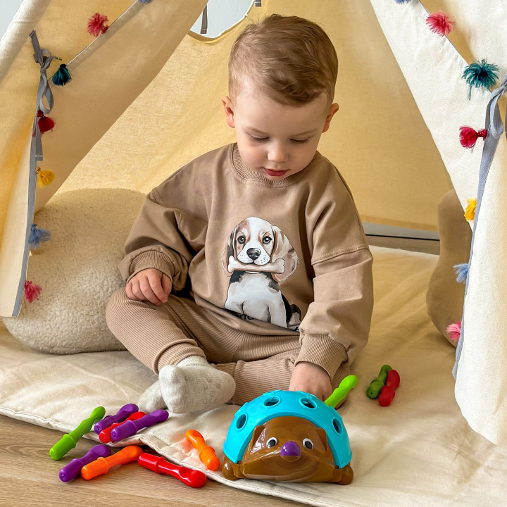 WOOPIE Gra Zręcznościowa Jeżyk Sorter Montessori Nauka Liczb i Kolorów