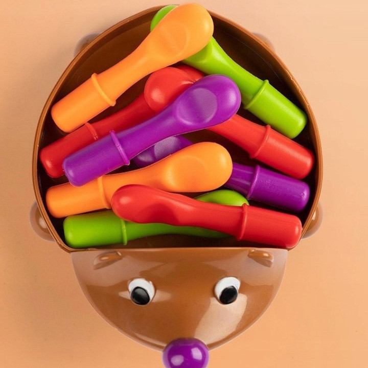 WOOPIE Gra Zręcznościowa Jeżyk Sorter Montessori Nauka Liczb i Kolorów