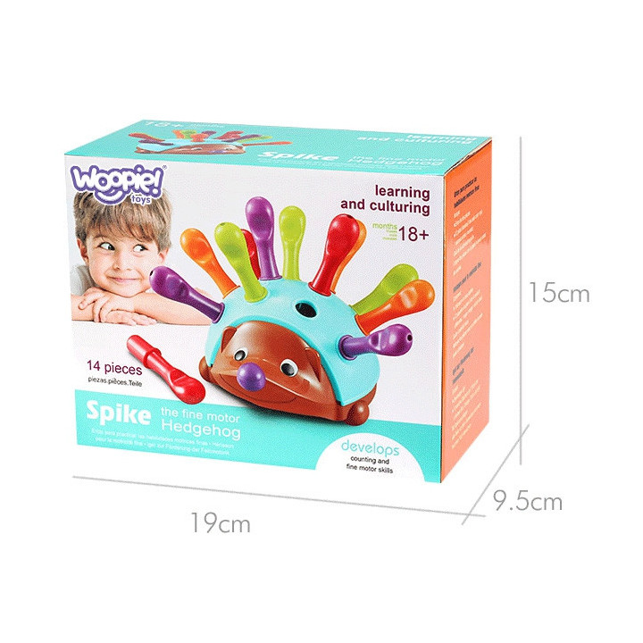 WOOPIE Gra Zręcznościowa Jeżyk Sorter Montessori Nauka Liczb i Kolorów
