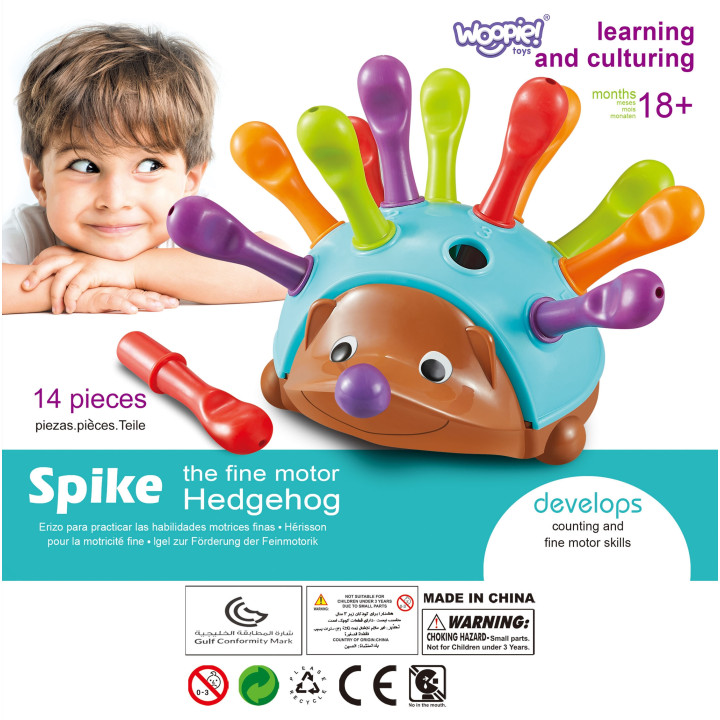 WOOPIE Gra Zręcznościowa Jeżyk Sorter Montessori Nauka Liczb i Kolorów