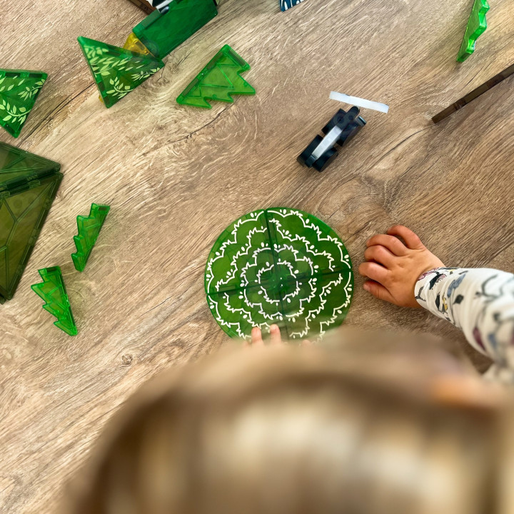 WOOPIE Klocki Magnetyczne Konstrukcyjne 3D Zestaw Edukacyjny Rzadkie Z