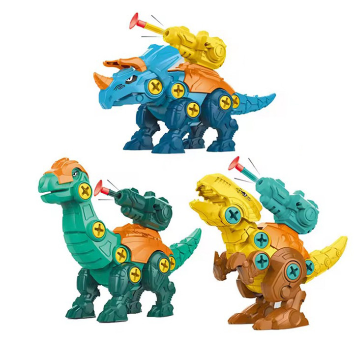 WOOPIE Zestaw Dinozaury do Skręcania 3 szt. Zestaw Konstrukcyjny w Pud
