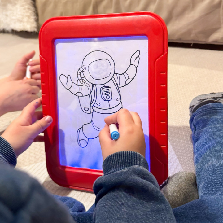 WOOPIE Magiczny Tablet Graficzny do Rysowania Neonowe Kolory