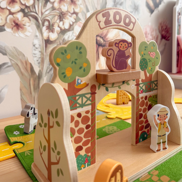 TOOKY TOY Zestaw Mini ZOO Przenośny Zestaw Torba Zwierzęta