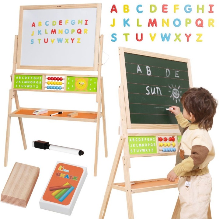 VIGA Duża Tablica Edukacyjna 2w1