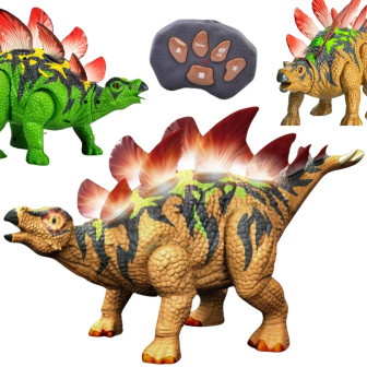 Woopie Dinozaur Zdalnie Sterowany RC Stegozaur Światło Dźwięk