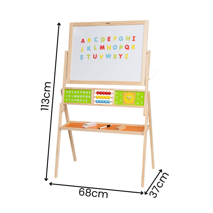 VIGA Duża Tablica Edukacyjna 2w1