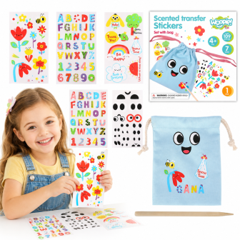 WOOPIE ART&FUN Zestaw Kreatywny Zrób Torebkę Dekorowanie Woreczka Imię