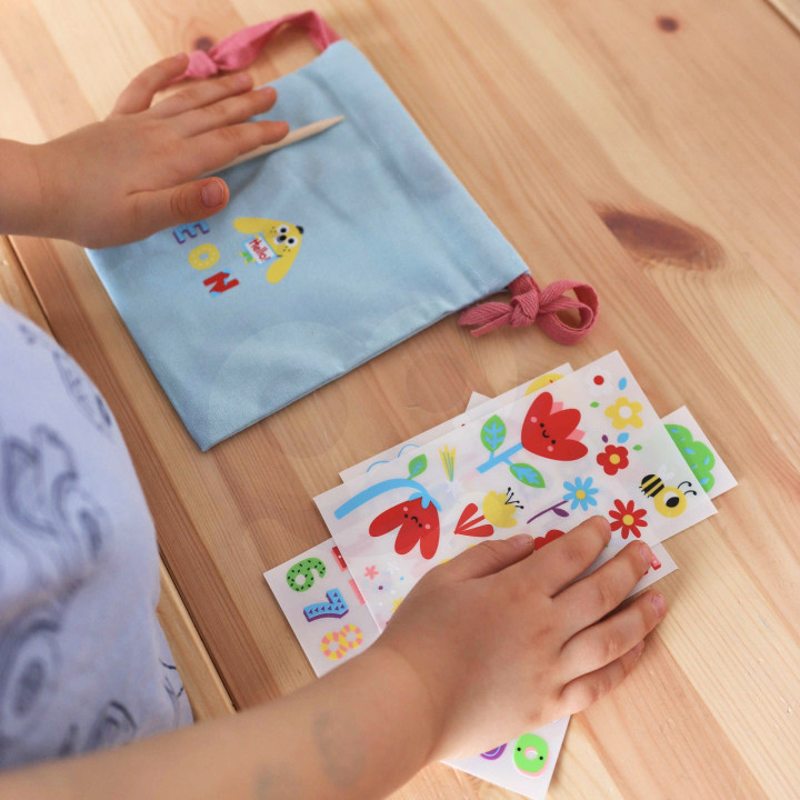 WOOPIE ART&FUN Zestaw Kreatywny Zrób Torebkę Dekorowanie Woreczka Imię