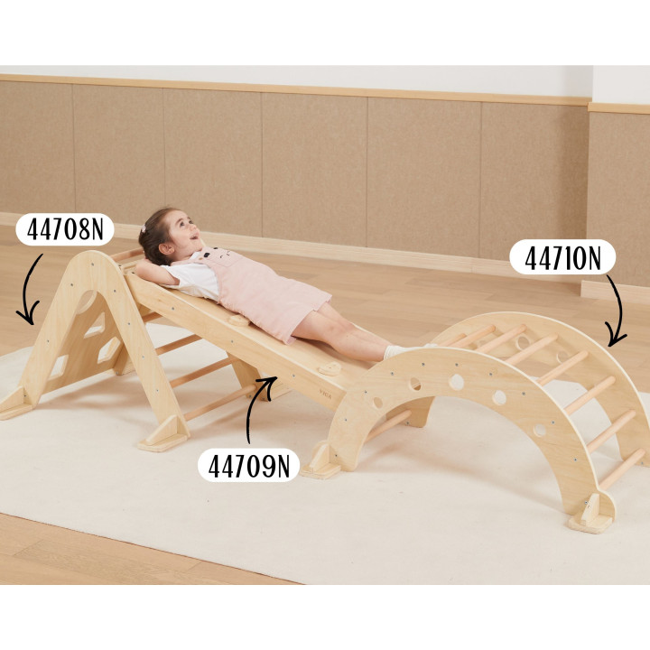 VIGA Drewniany Bujak Naturalny Montessori