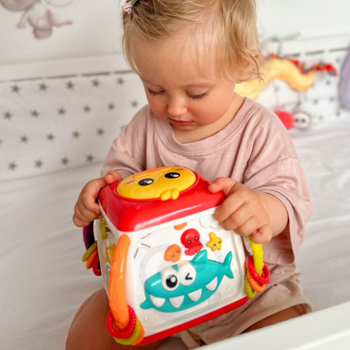 WOOPIE BABY Interaktywna Kostka Edukacyjna Wielofunkcyjna 18m+