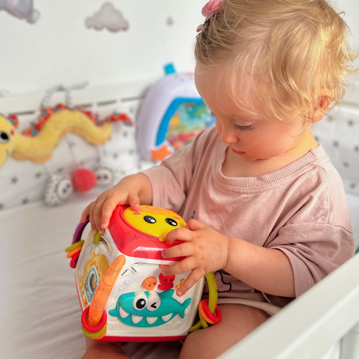 WOOPIE BABY Interaktywna Kostka Edukacyjna Wielofunkcyjna 18m+