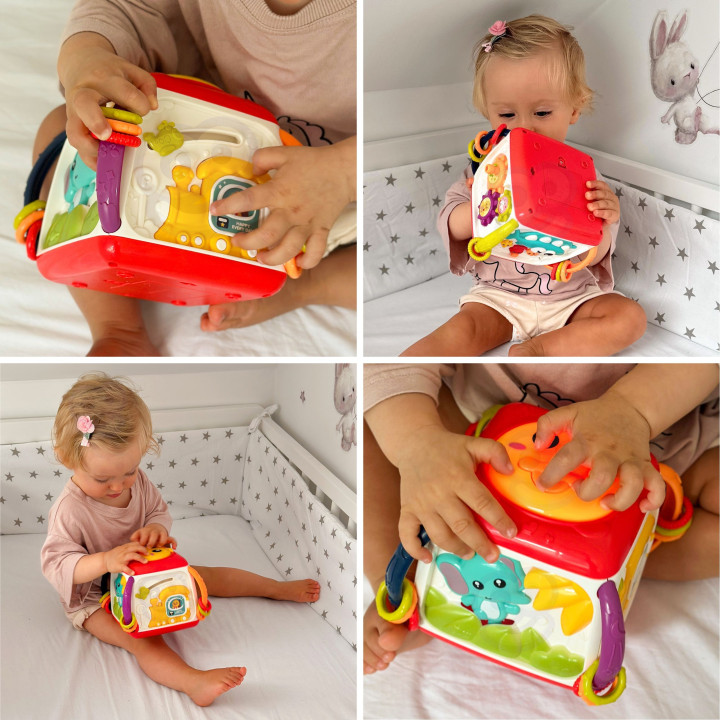 WOOPIE BABY Interaktywna Kostka Edukacyjna Wielofunkcyjna 18m+