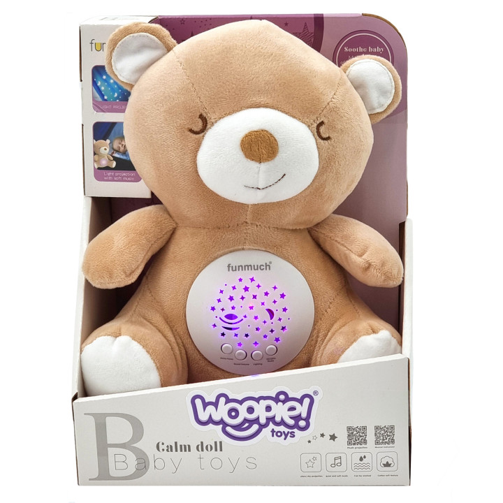 
						WOOPIE BABY Przytulanka Usypiacz Projektor 2w1 Miś - 10 Kołysanek
					