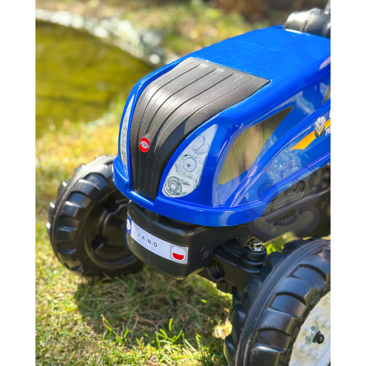 FALK Traktor na Pedały New Holland z Przyczepą i Otwieraną Maską 2-5 l