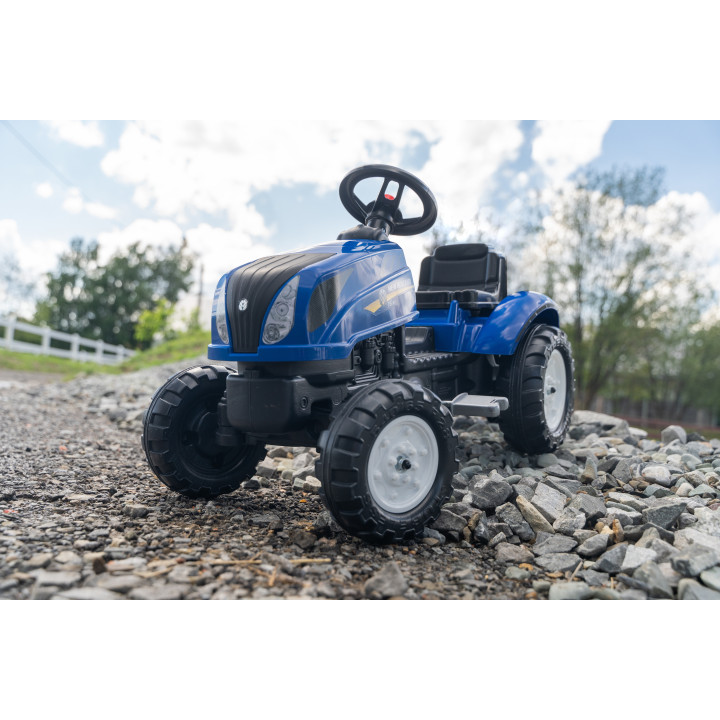 FALK Traktor na Pedały New Holland z Przyczepą i Otwieraną Maską 2-5 l