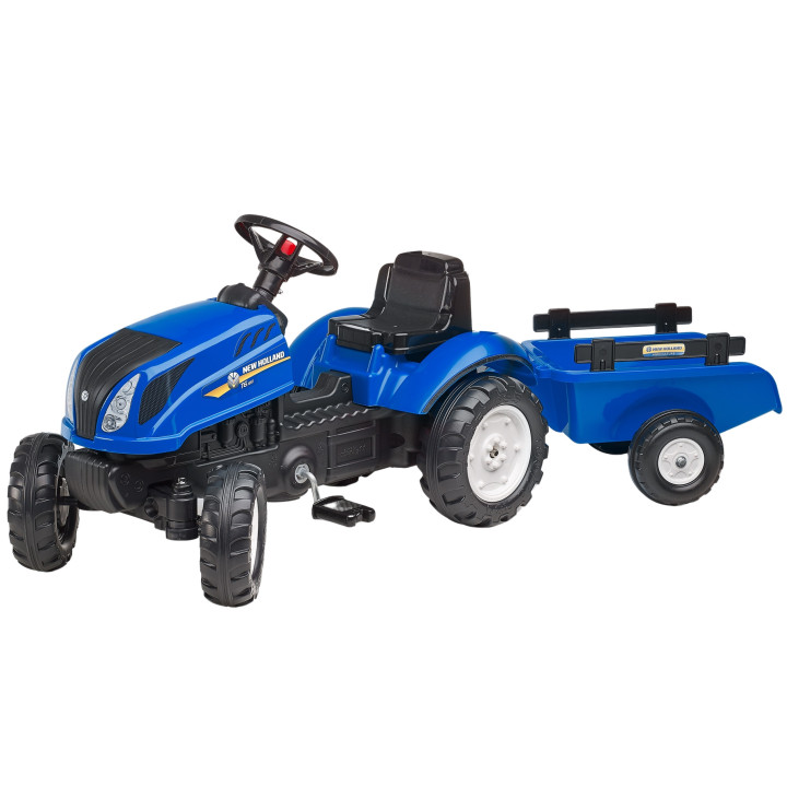 FALK Traktor na Pedały New Holland z Przyczepą i Otwieraną Maską 2-5 l