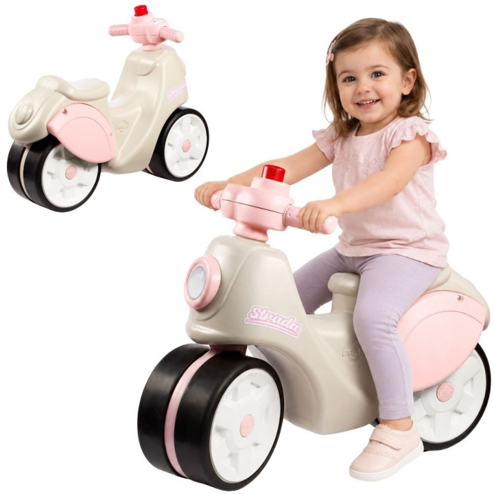 FALK Jeździk Scooter Strada Retro Dla Dziewczynki Ciche Opony od 1 Rok