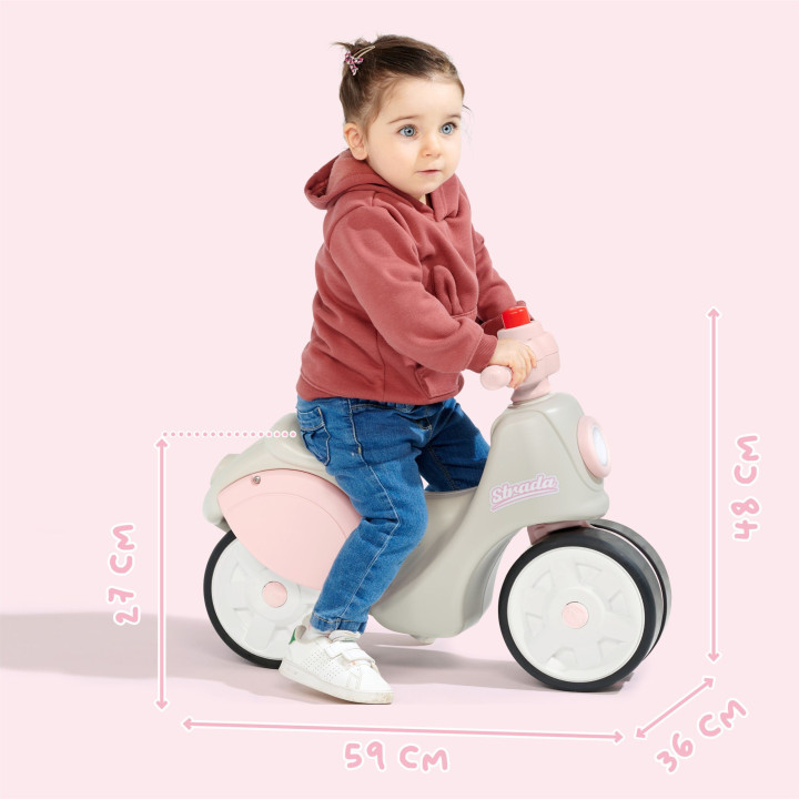 FALK Jeździk Scooter Strada Retro Dla Dziewczynki Ciche Opony od 1 Rok