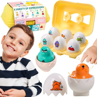 WOOPIE Układanka Sorter Montessori Dopasuj Kształty Zabawne Kurczaczki