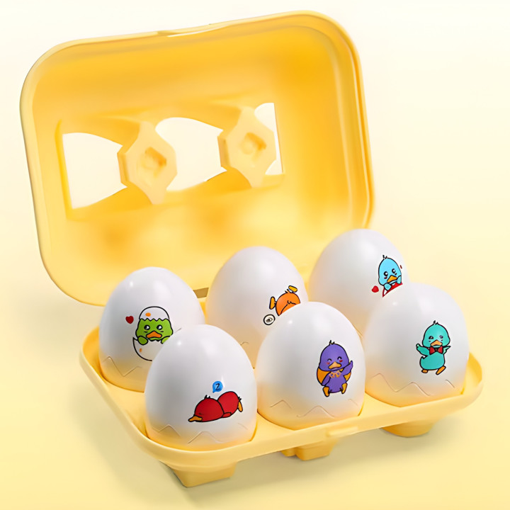 WOOPIE Układanka Sorter Montessori Dopasuj Kształty Zabawne Kurczaczki
