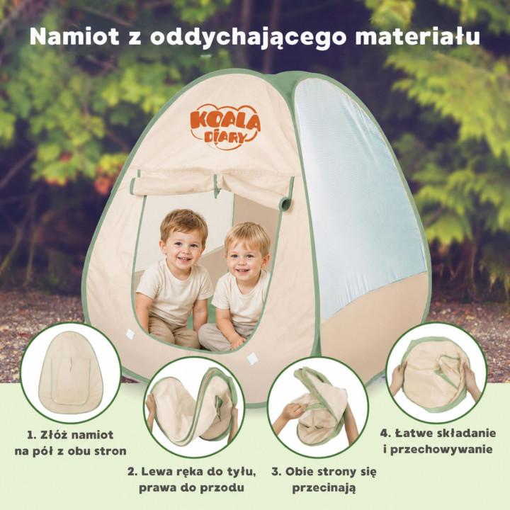 WOOPIE Discovery Zestaw Małego Odkrywcy Namiot Kempingowy XXL na Biwak