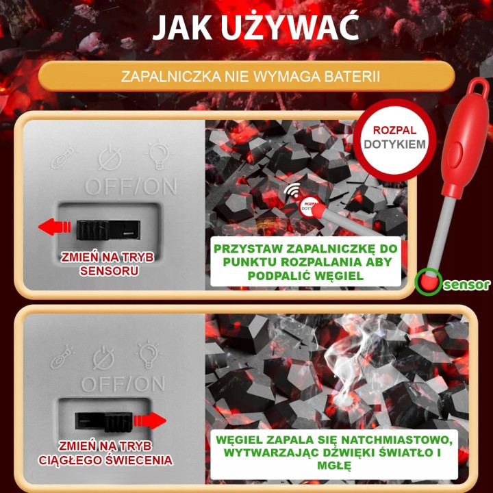 
						WOOPIE Grill Barbecue Kuchnia Ogrodowa Interaktywna Para LED Zestaw XL 41 el.
					