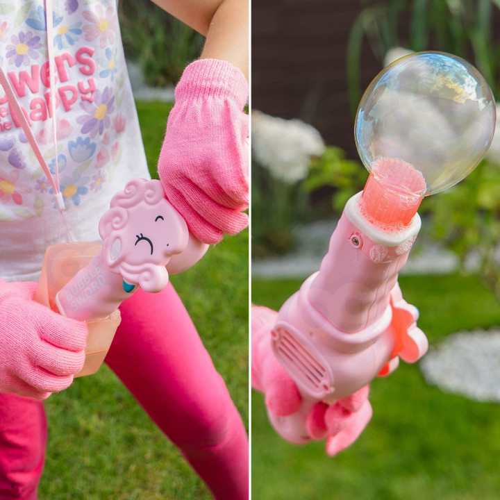 WOOPIE Magiczny Pistolet Na Bańki z Dymem Maszynka Do Baniek Jednoroże