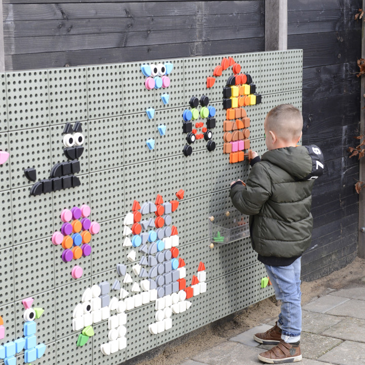 MASTERKIDZ Zestaw Kołeczki w kształcie figur geometrycznych 64szt do t